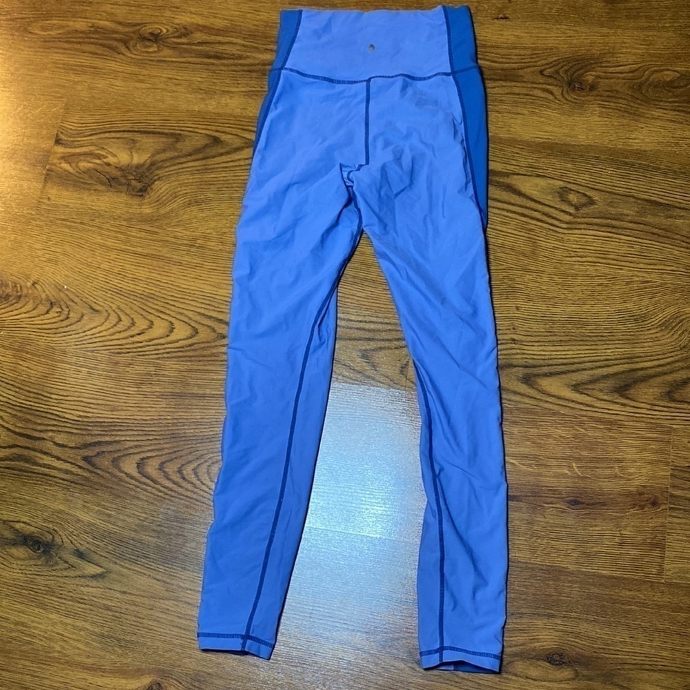 🌷SPIRITUAL Gangster🌷 Blue Stripe Leggings - Picture 3 of 7